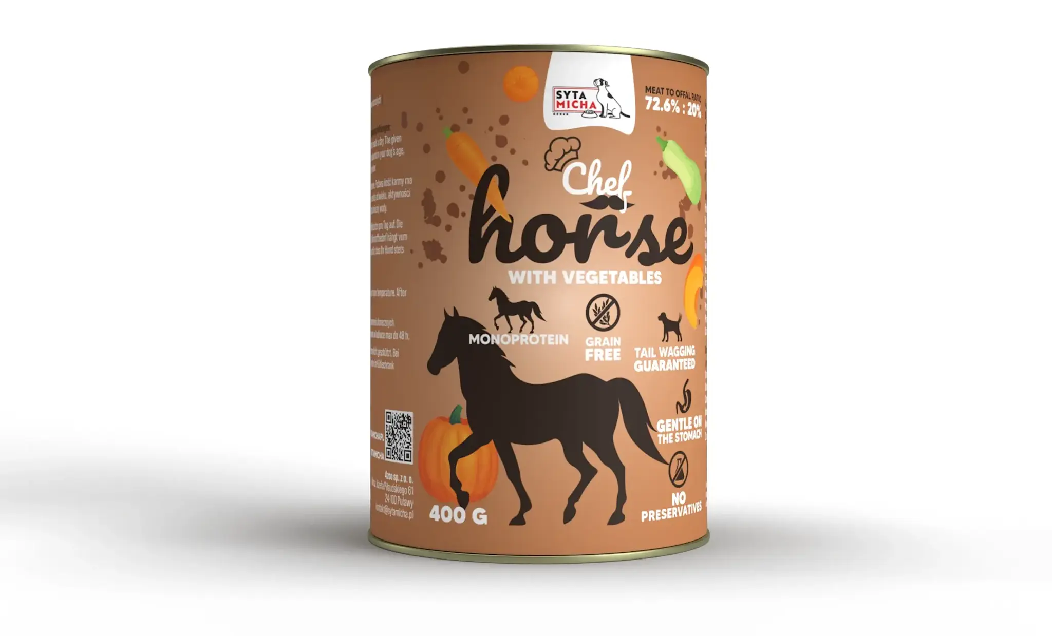 Syta Micha Wet Dog Food Horse with Vegetables