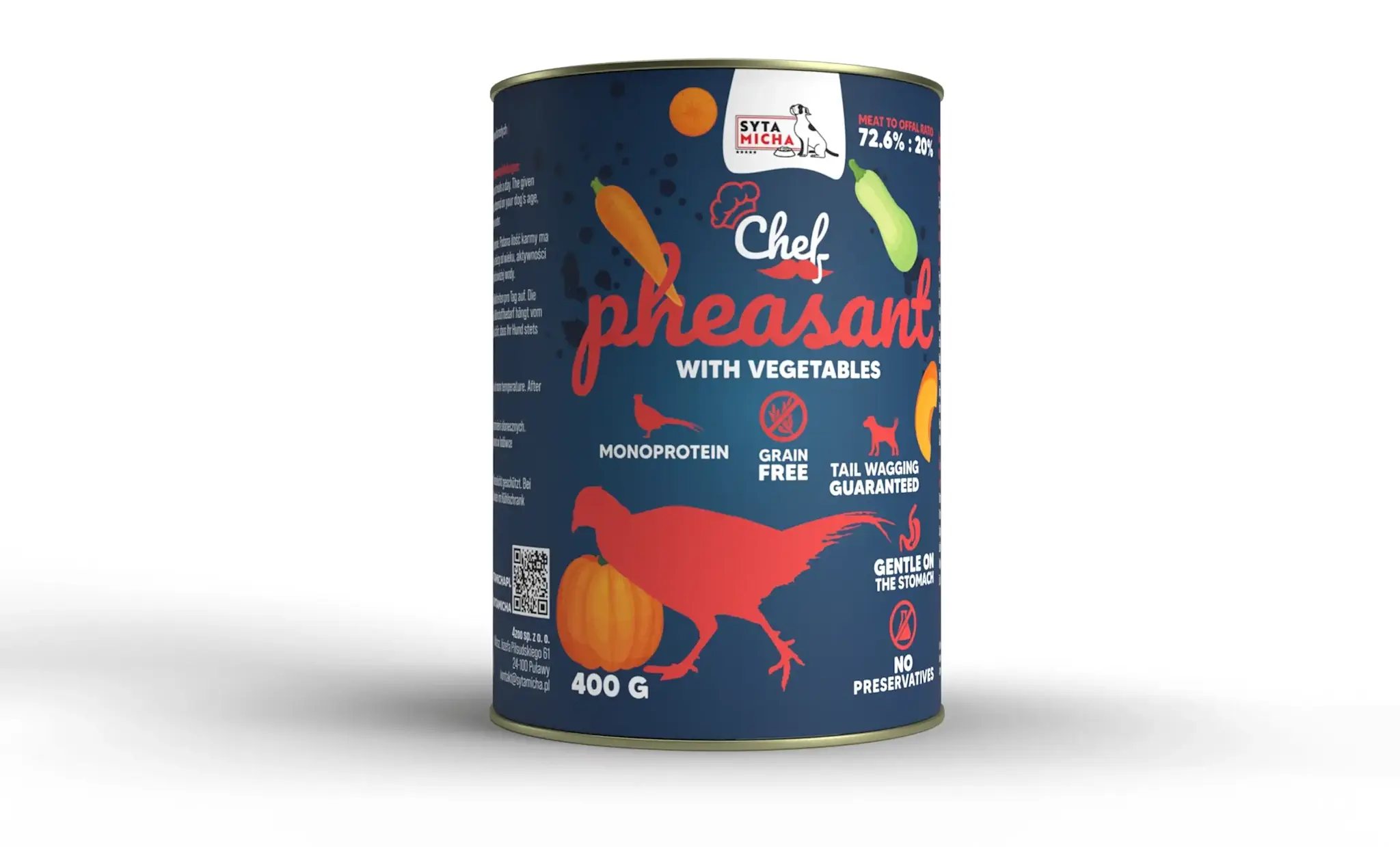 Syta Micha Wet Dog Food Pheasant with Vegetables