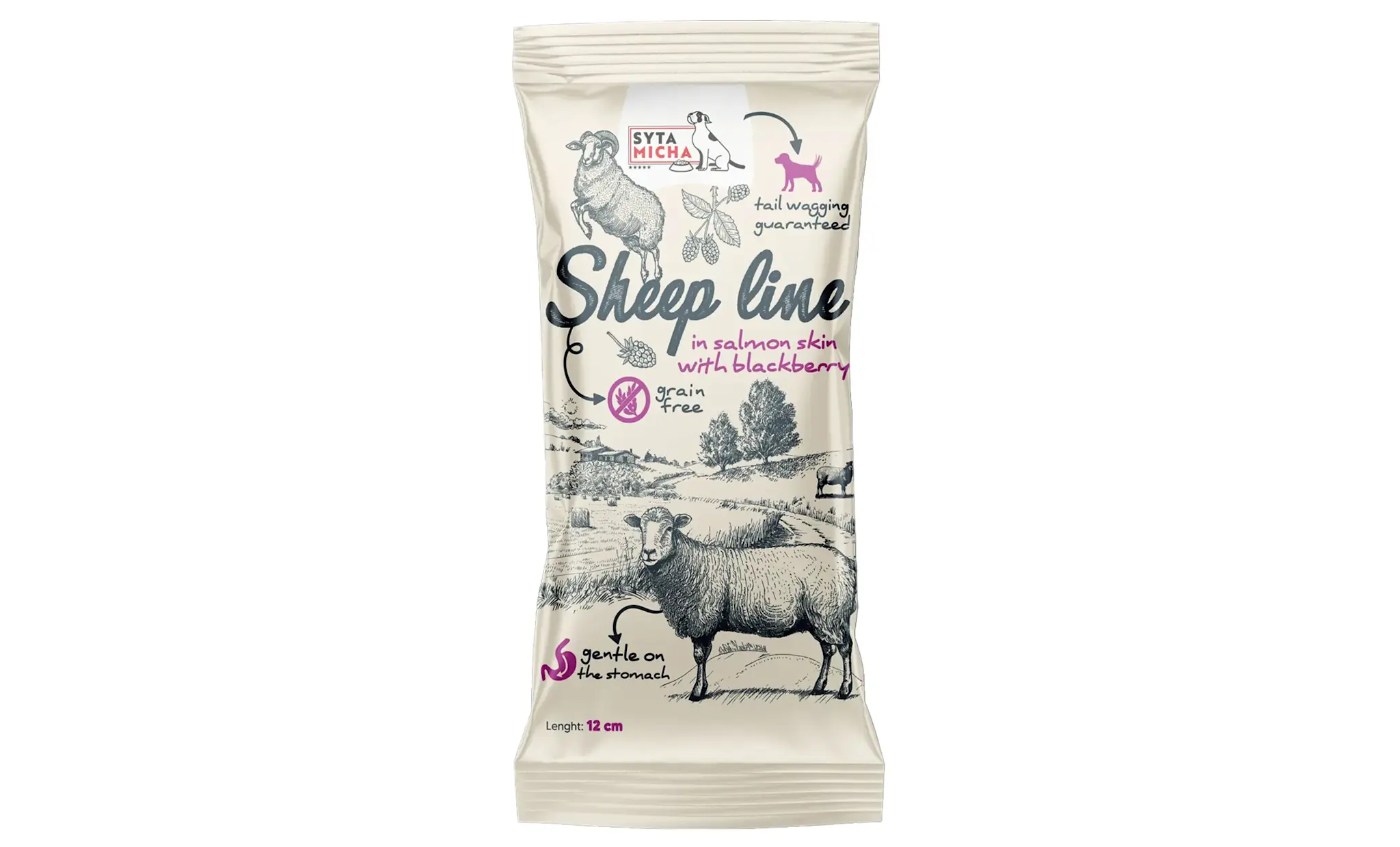 Syta Micha Sheep Line Chew Bone with Blackberry