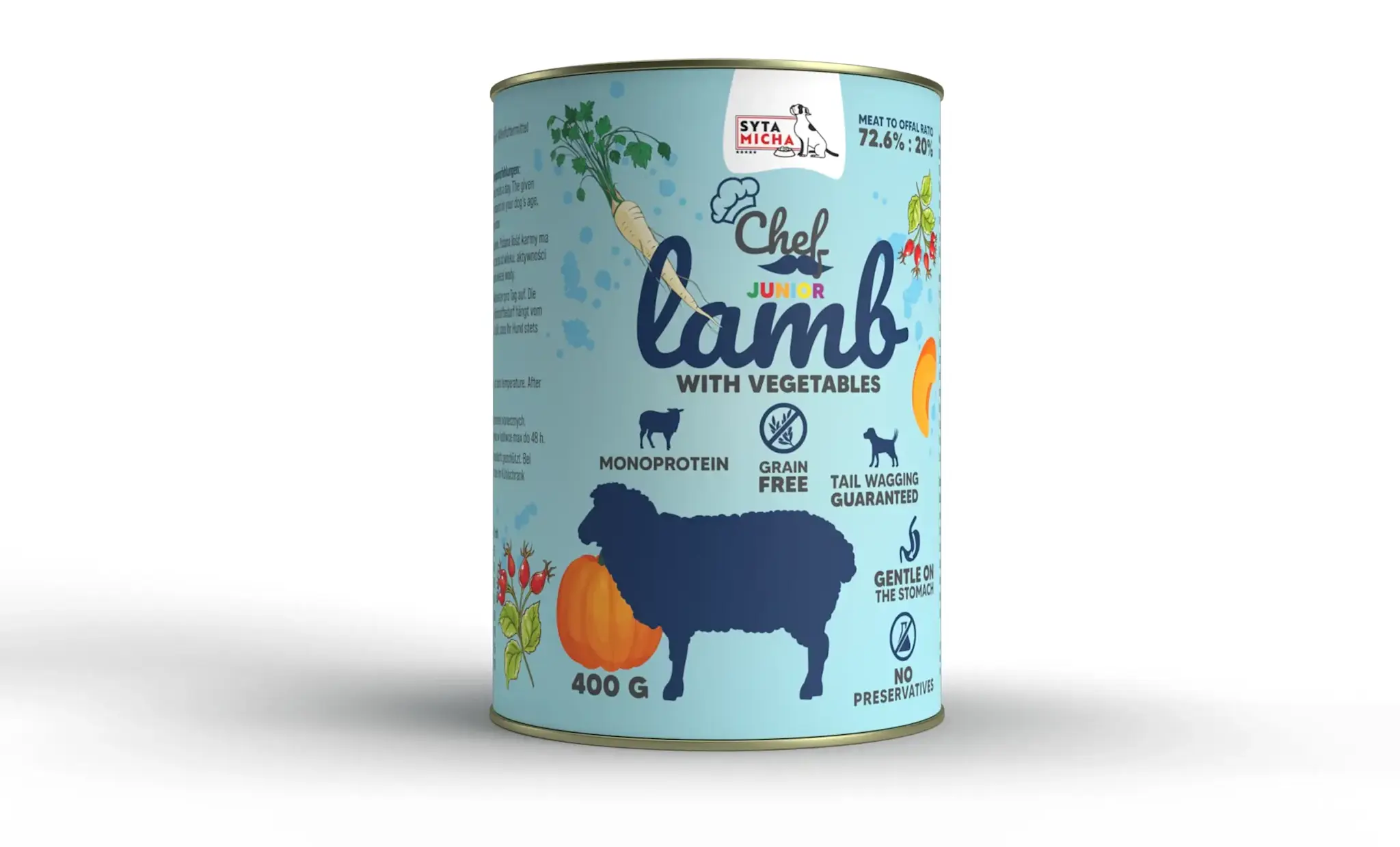 Syta Micha Wet Dog Food Lamb with Vegetables Junior