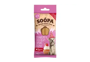 Soopa Strawberry & Coco-Cream Cupcake Dental Sticks
