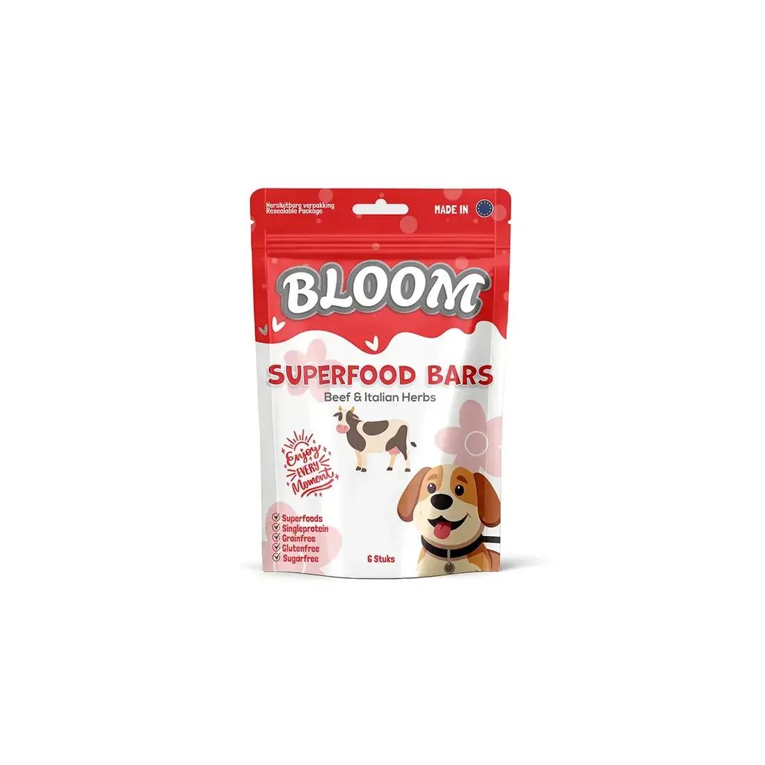 Bloom Superfood Bars Beef and Italian Herbs