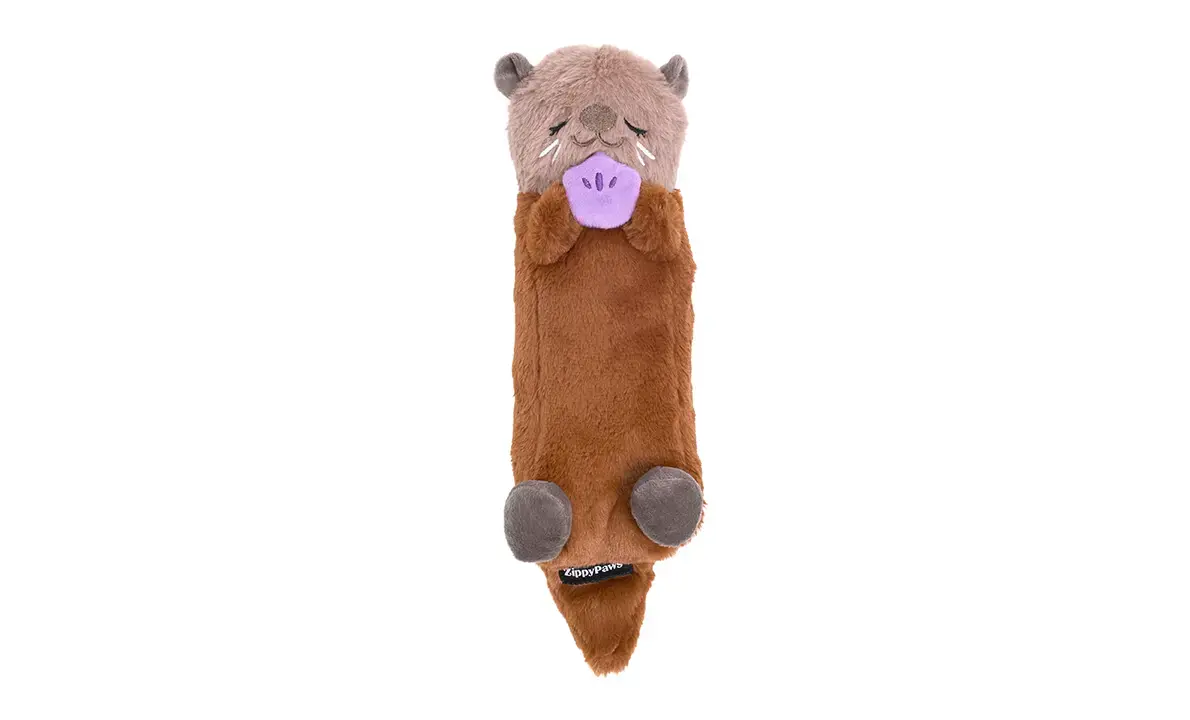 ZippyPaws Snooziez with Shhhqueakers – Otter