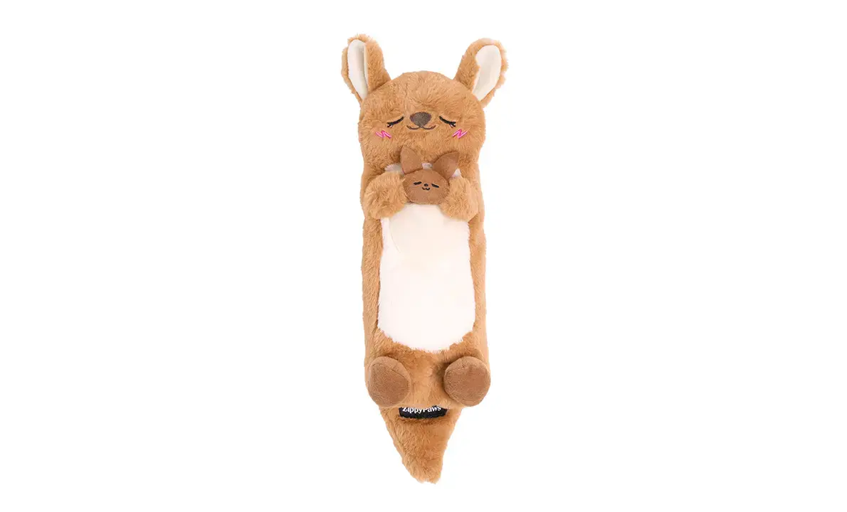 ZippyPaws Snooziez with Shhhqueakers – Kangaroo