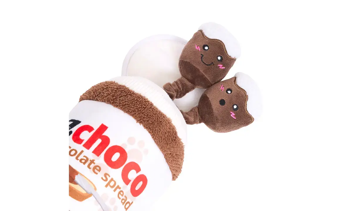 ZippyPaws Bungee Burrow Chocolate Spread Jar