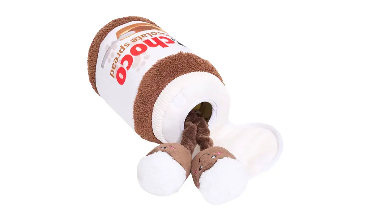 ZippyPaws Bungee Burrow Chocolate Spread Jar