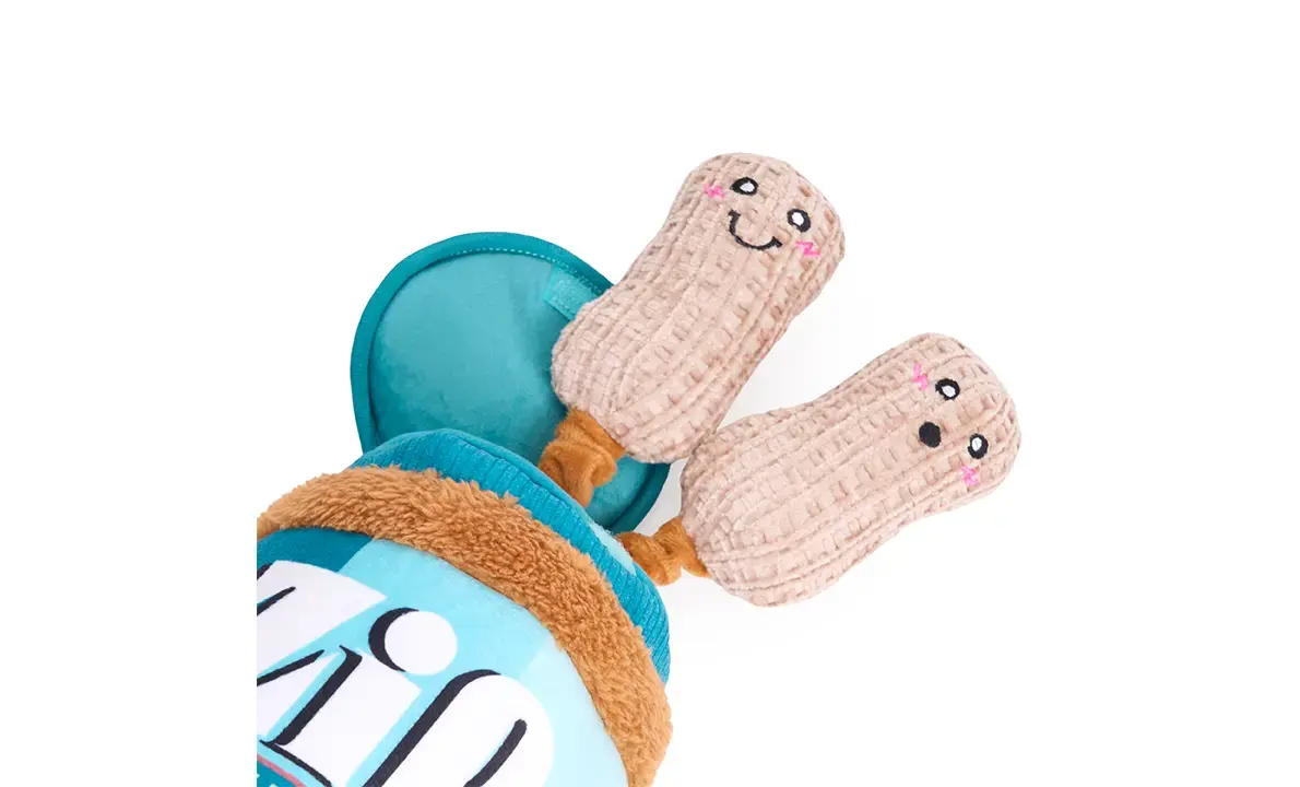ZippyPaws Bungee Burrow Peanut Butter Jar