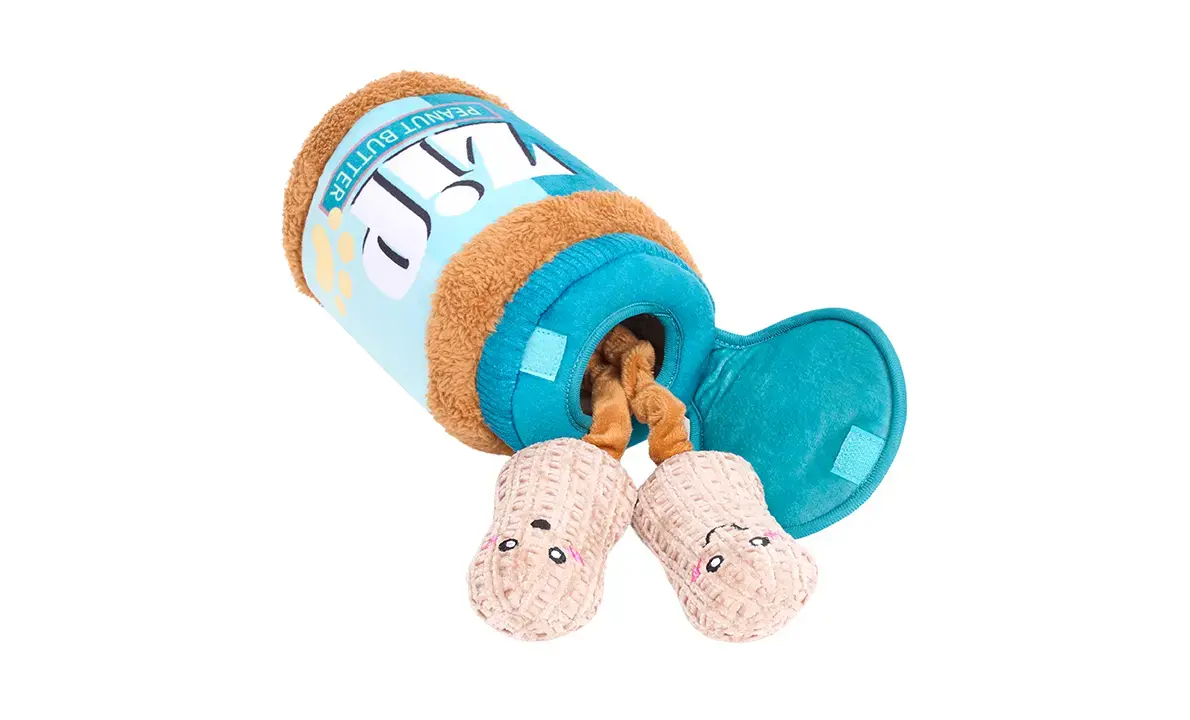 ZippyPaws Bungee Burrow Peanut Butter Jar