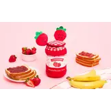 ZippyPaws Bungee Burrow Strawberry Jam Jar