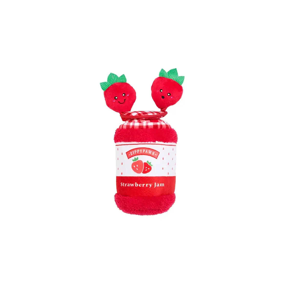 ZippyPaws Bungee Burrow Strawberry Jam Jar