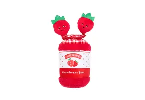 ZippyPaws Bungee Burrow Strawberry Jam Jar