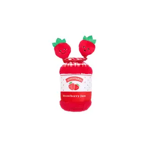 ZippyPaws Bungee Burrow Strawberry Jam Jar