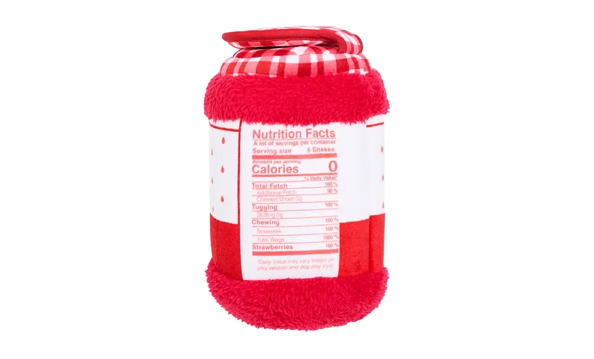ZippyPaws Bungee Burrow Strawberry Jam Jar