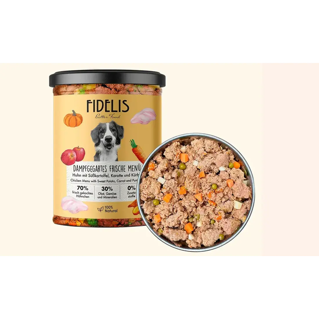 Fidelis Vers Gekookt Menu Kip & Zoete Aardappel