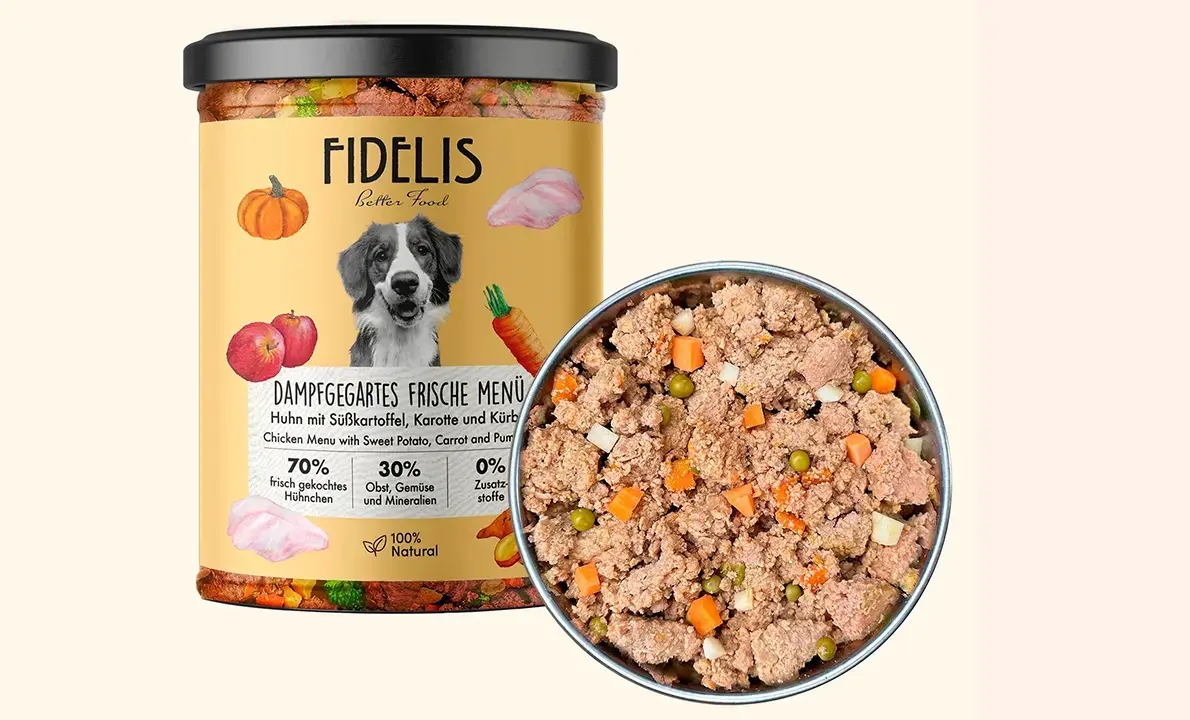 Fidelis Vers Gekookt Menu Kip & Zoete Aardappel