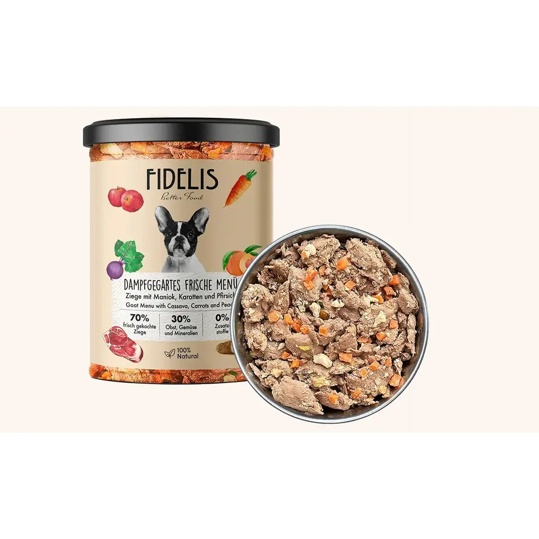 Fidelis Vers Gekookt Menu Geit & Cassave