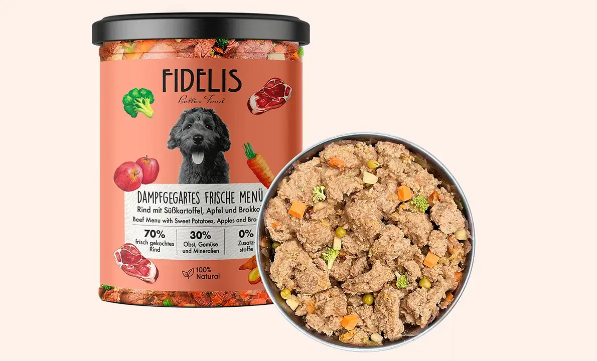 Fidelis Vers Gekookt Menu Rundvlees & Zoete Aardappel