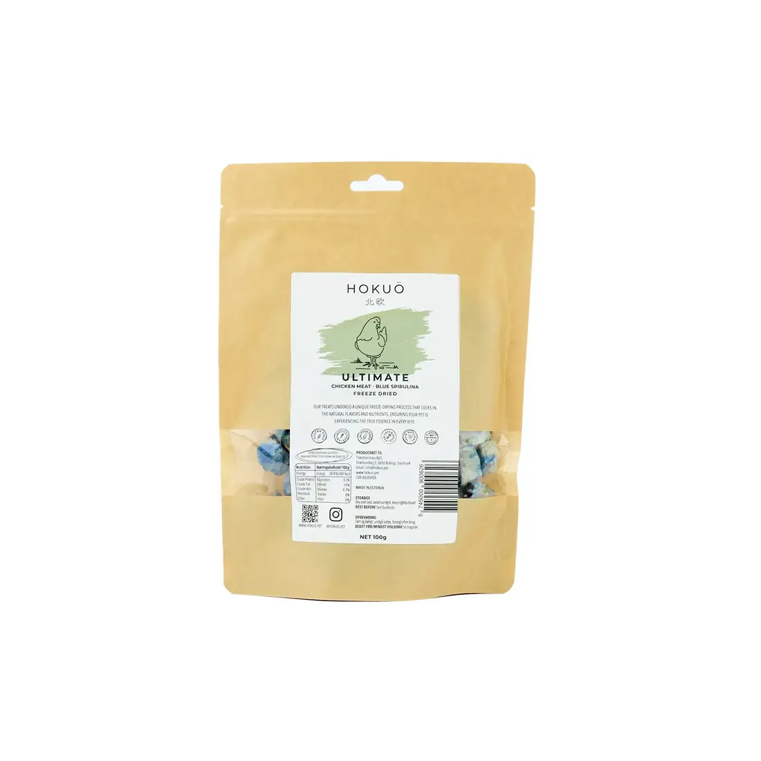 Hokuō® Kip met Ultieme Blauwe Spirulina