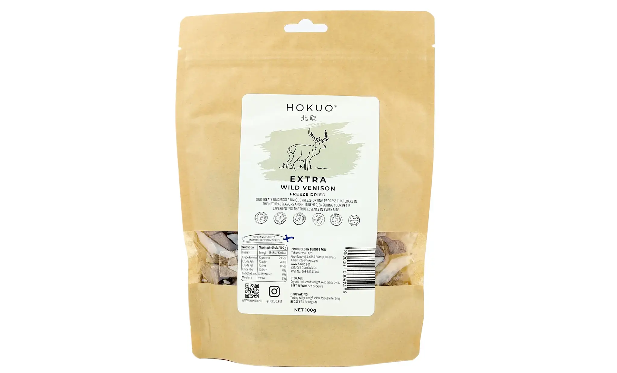 Hokuō® Extra Wild Hertenvlees