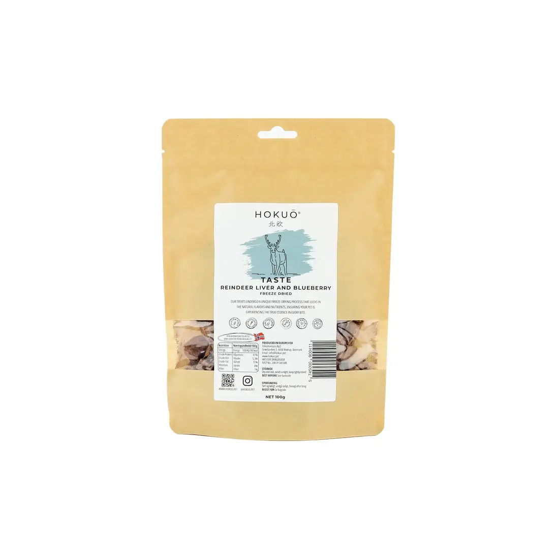 Hokuō® Taste Rendierlever en Bosbessen