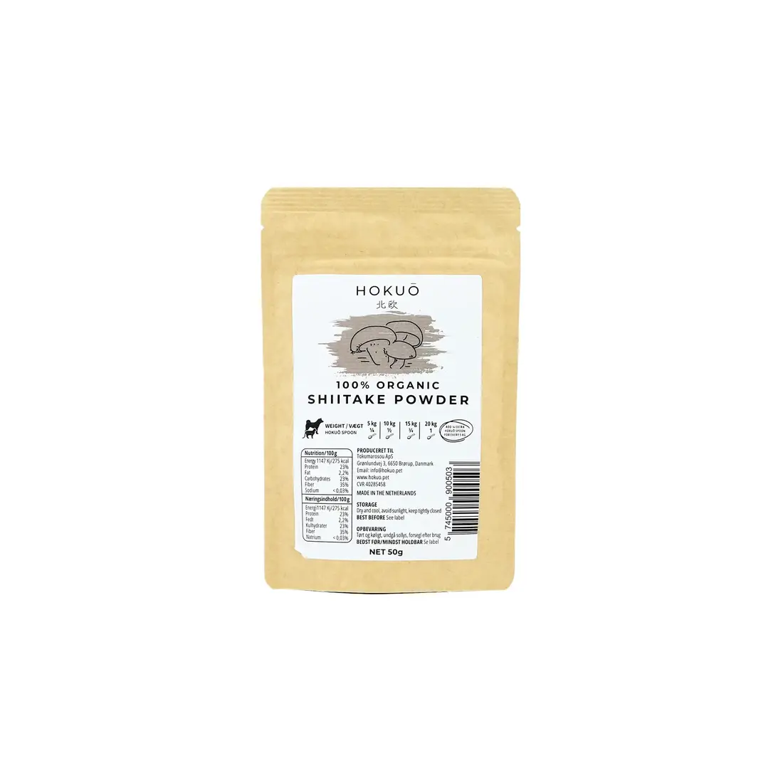 Hokuō® Biologisch Shiitakepoeder