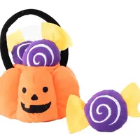 ZippyPaws Halloween Burrow – Trick or Treat Basket