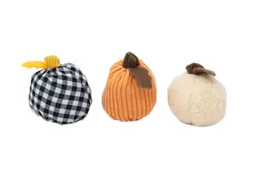 ZippyPaws Halloween Miniz 3-Pack Gourds