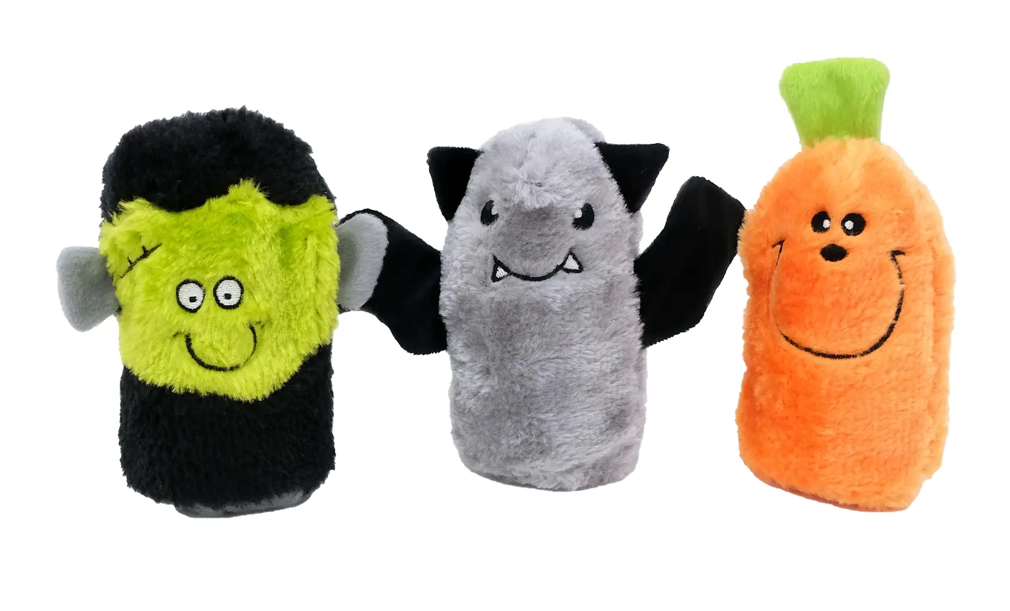 ZippyPaws Halloween Squeakie Buddies – Frankenstein – Pumpkin - Bat