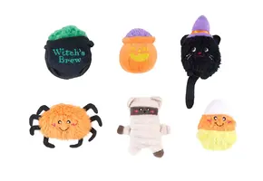 ZippyPaws Miniz 6-Pack Halloween Haunts