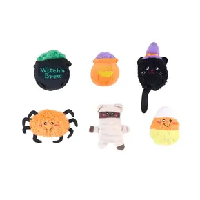 ZippyPaws Miniz 6-Pack Halloween Haunts