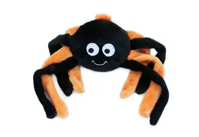 ZippyPaws Halloween Grunterz – Orange Spider