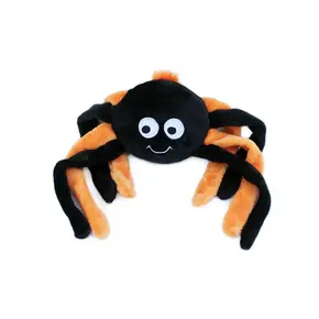 ZippyPaws Halloween Grunterz – Orange Spider