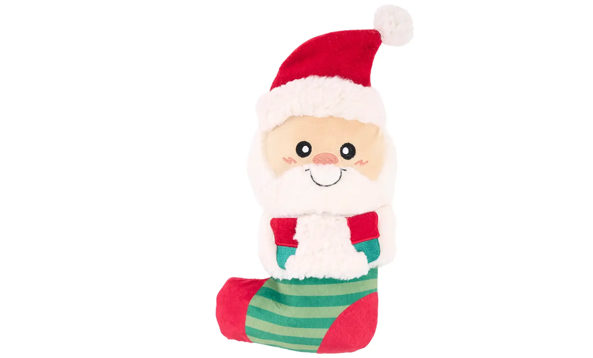ZippyPaws EcoZippy Holiday Stocking Santa