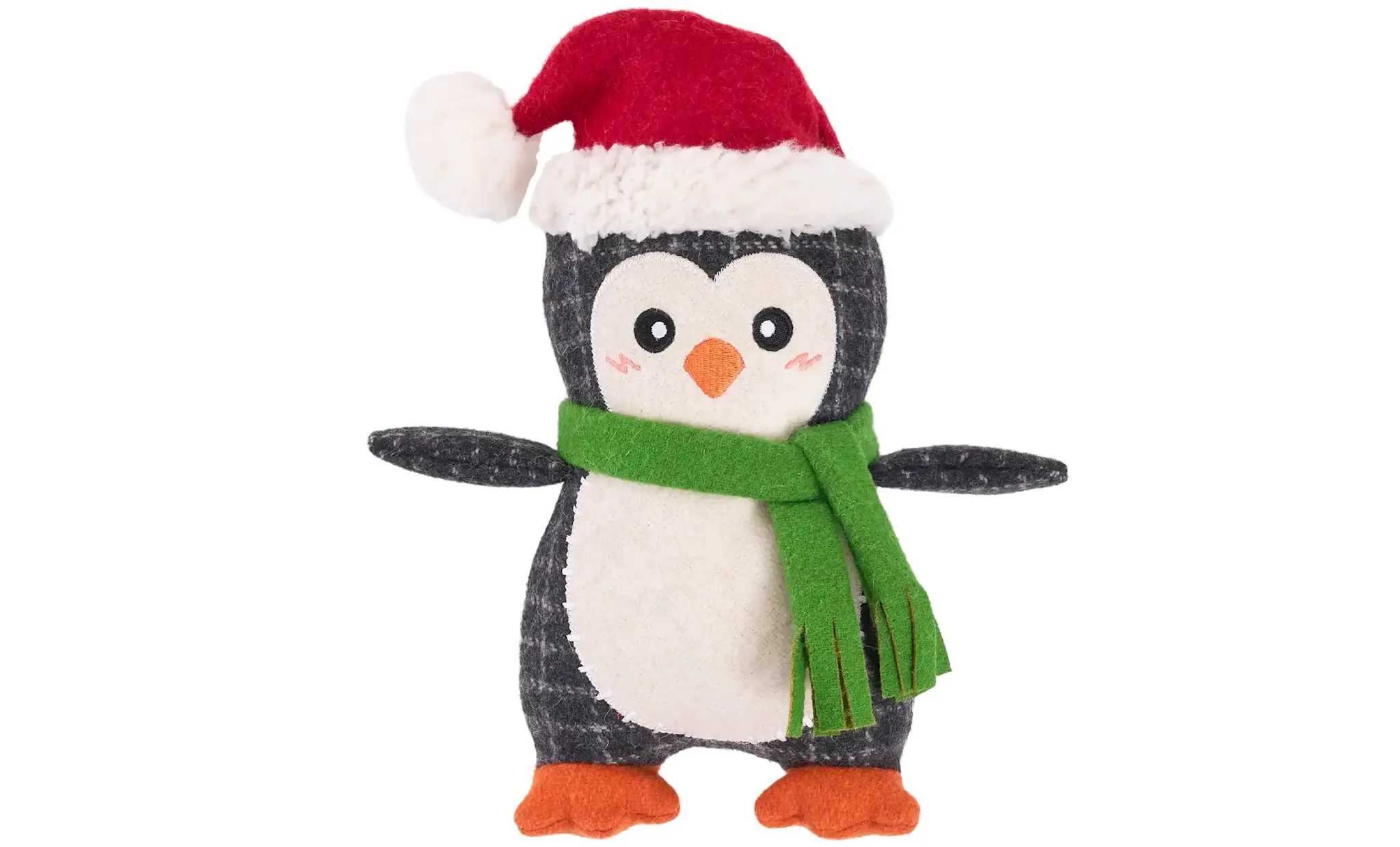 ZippyPaws EcoZippy Holiday Cotton Cuddler - Penguin