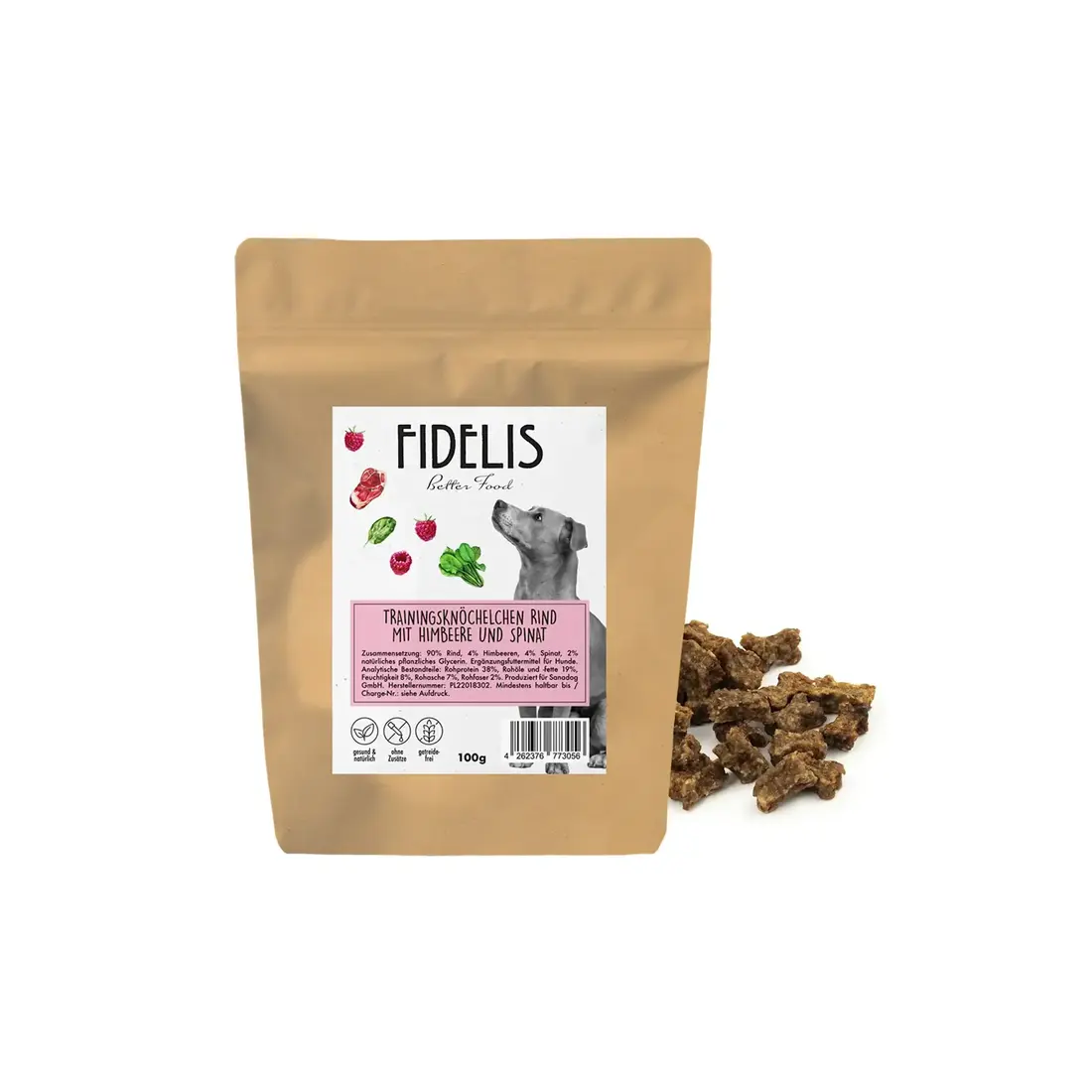 Fidelis Trainers Rund met Frambozen en Spinazie