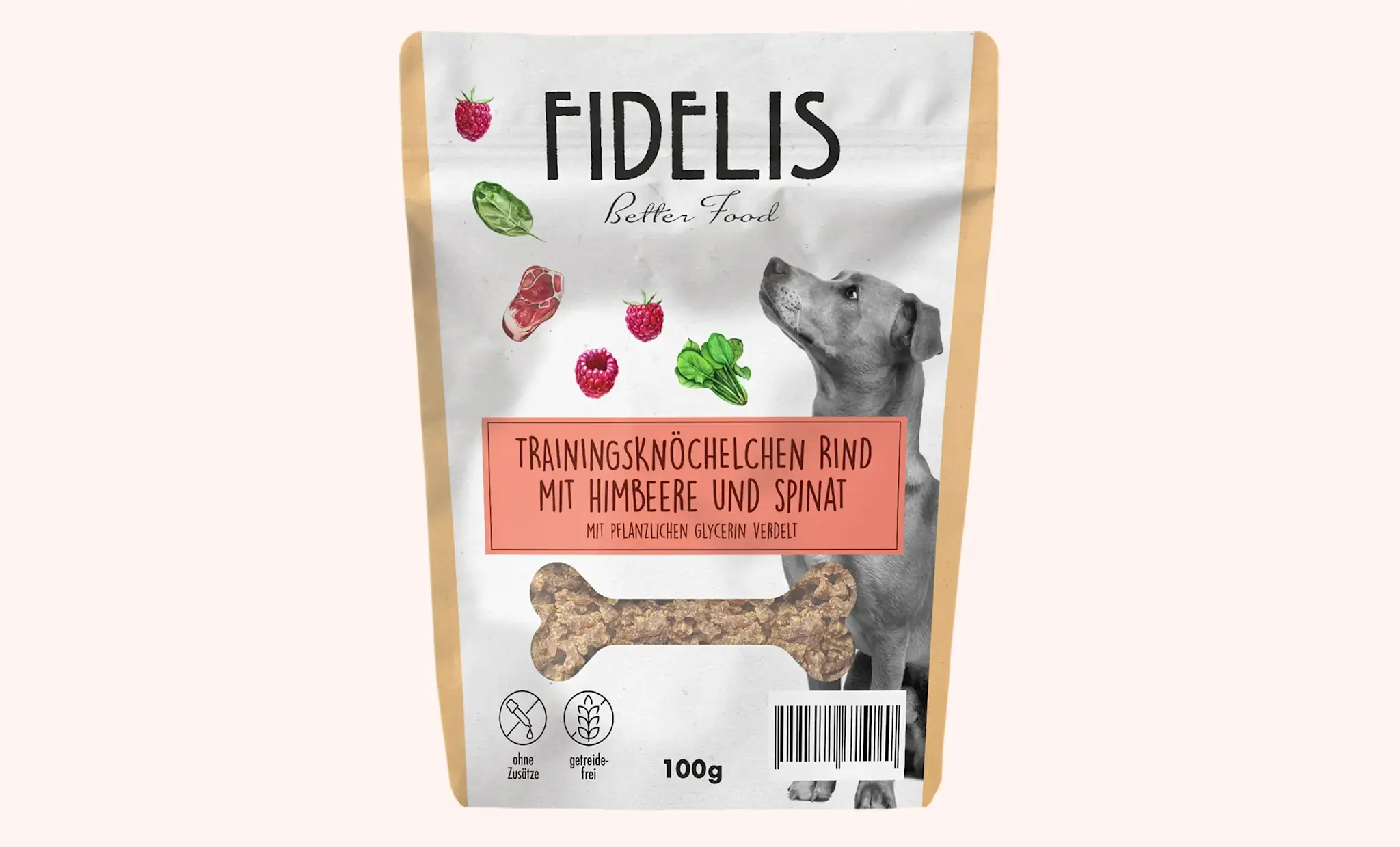 Fidelis Trainers Rund met Frambozen en Spinazie