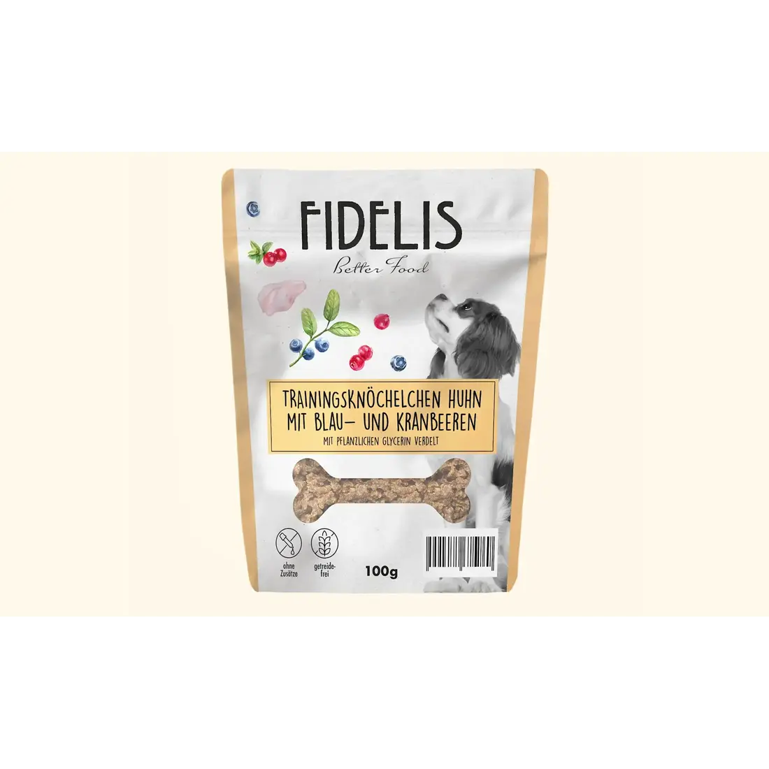 Fidelis Trainers Kip met Bosbessen en Cranberries