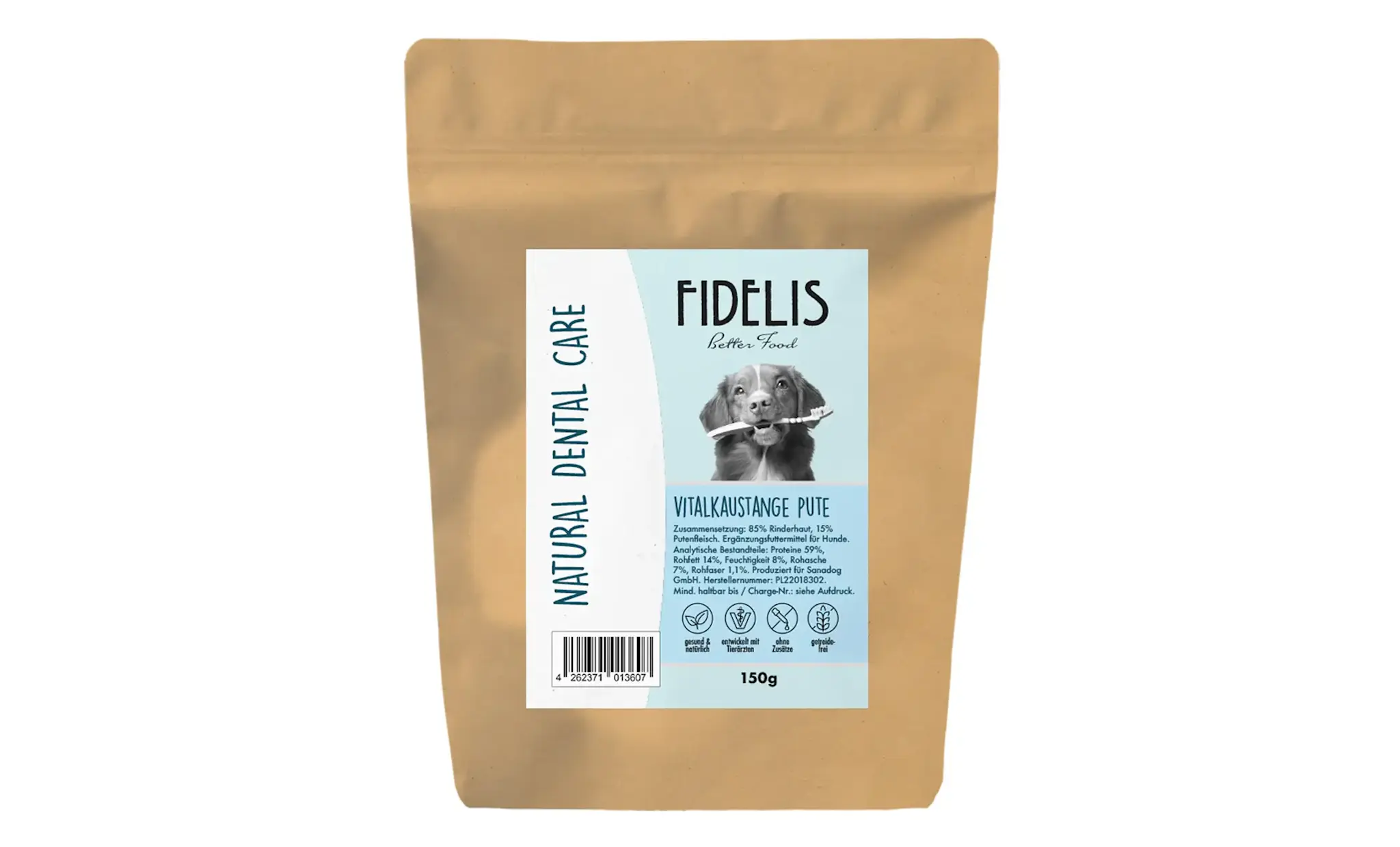 Fidelis Dental Care Kauwsticks Kalkoen