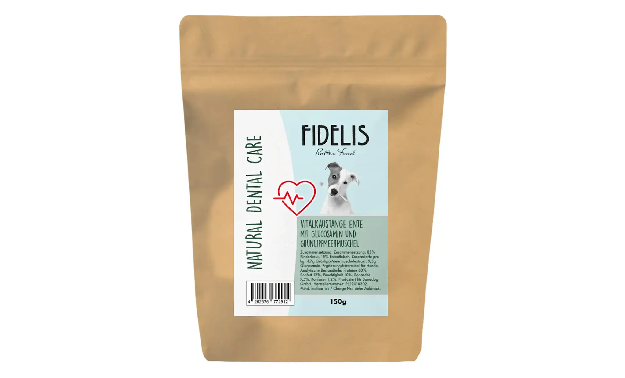 Fidelis Dental Care Kauwsticks Eend met Glucosamine en Groenlipmossel