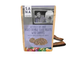 Sanadog Dubbellaags Insectenfilet met Wortel