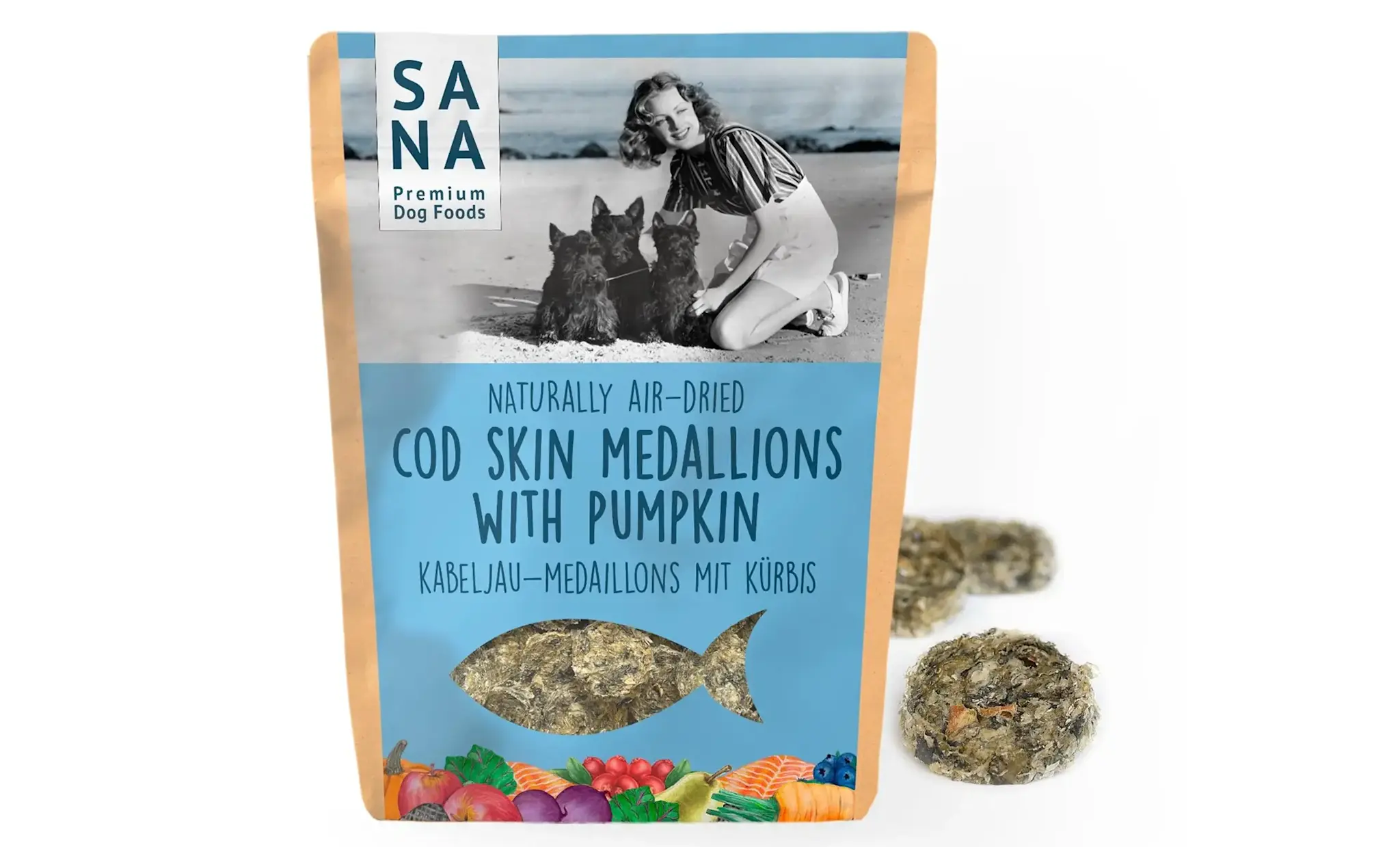 Sanadog Kabeljauwmedaillons met Pompoen