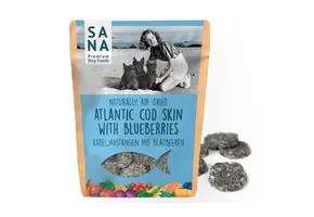 Sanadog Kabeljauwmedaillons met Bosbessen