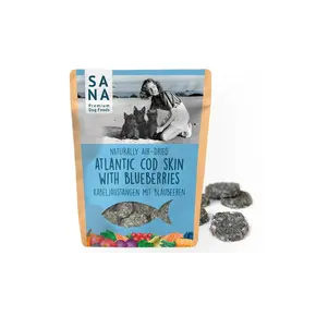 Sanadog Kabeljauwmedaillons met Bosbessen