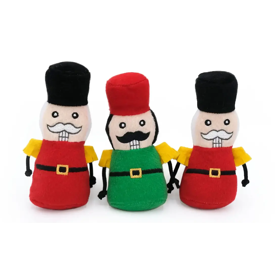 ZippyPaws Holiday Miniz 3-Pack Nutcrackers
