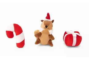 ZippyPaws Holiday Miniz 3-Pack Festive Friends