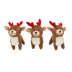 ZippyPaws Holiday Miniz 3-Pack Reindeer