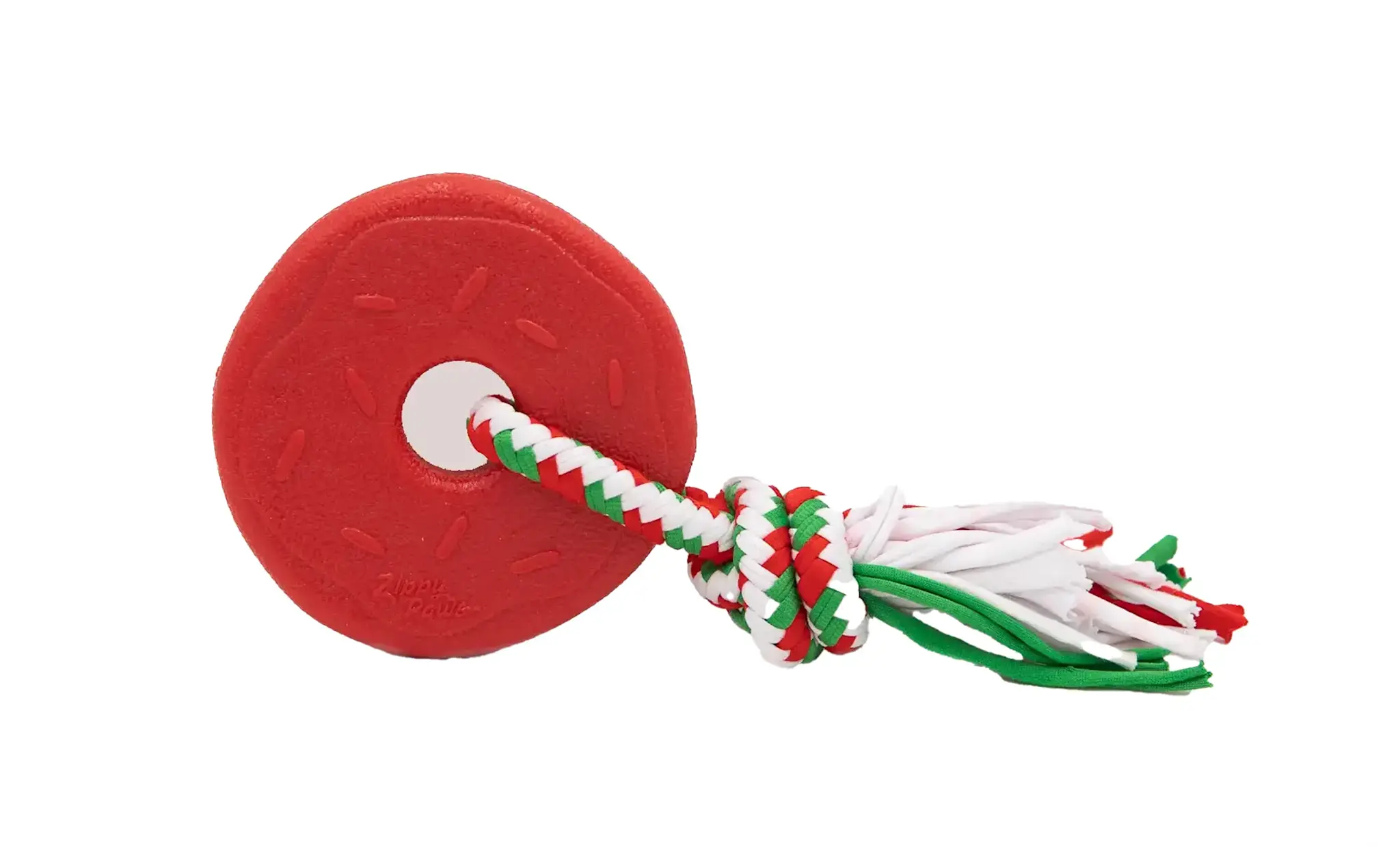 ZippyPaws Holiday ZippyTuff Teetherz – Donut Red