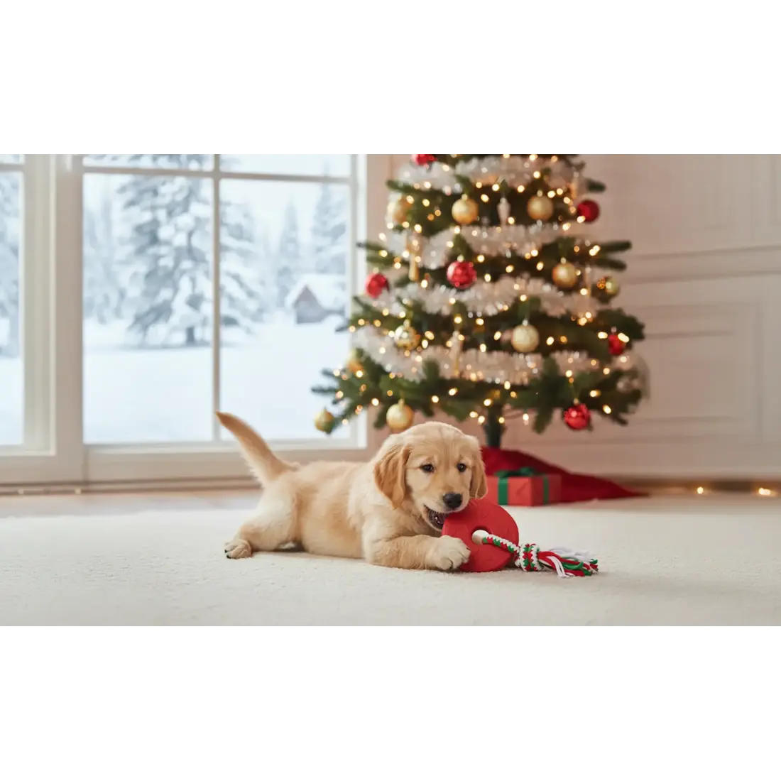 ZippyPaws Holiday ZippyTuff Teetherz – Donut Red