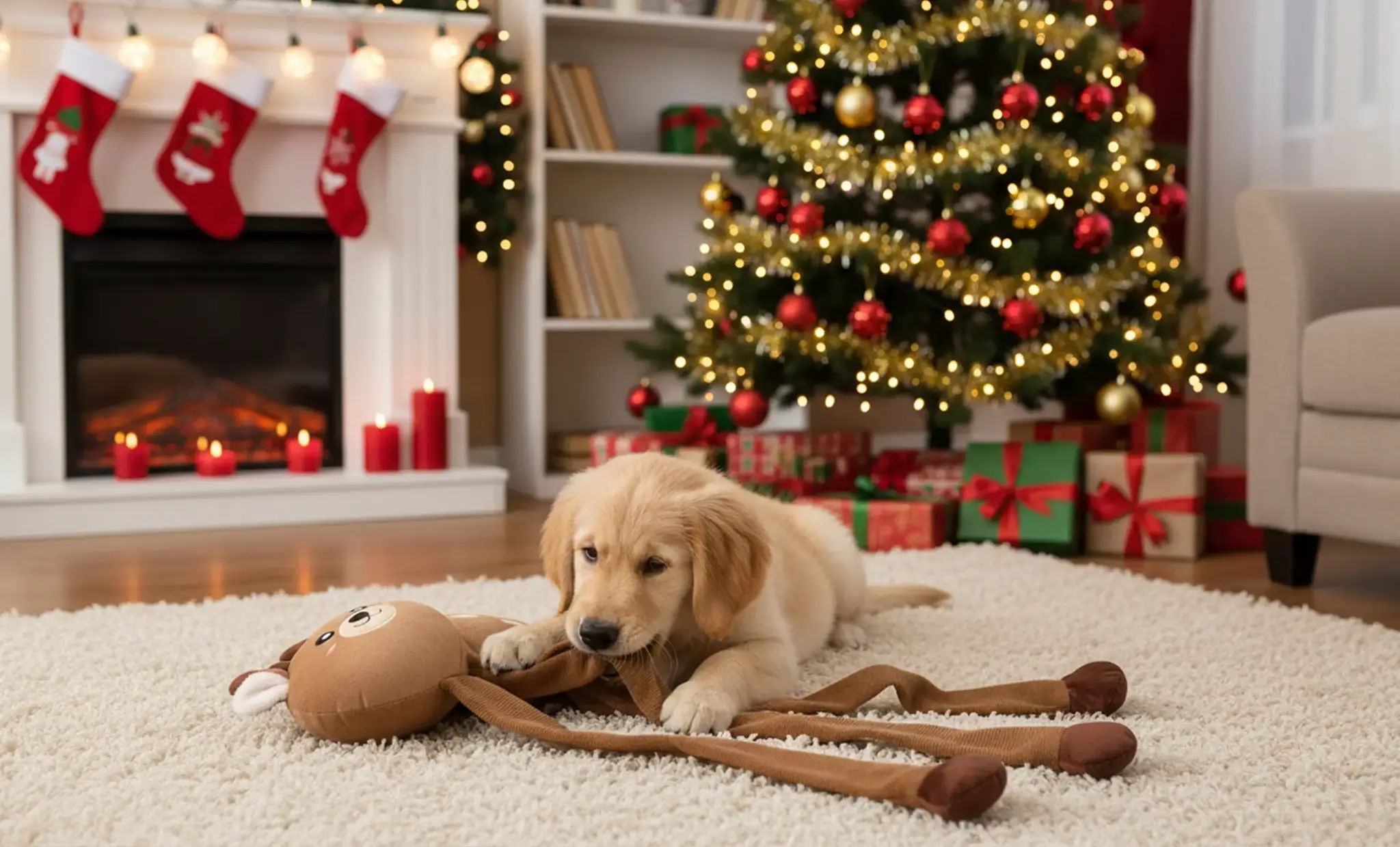 ZippyPaws EcoZippy Holiday Crinkle Reindeer