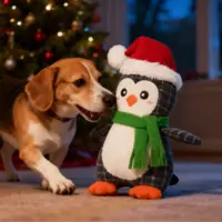 ZippyPaws EcoZippy Holiday Cotton Cuddler - Penguin